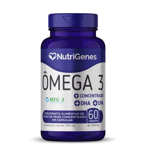 Ômega 3 Concentrado 60 cápsulas 1450mg Nutrigenes