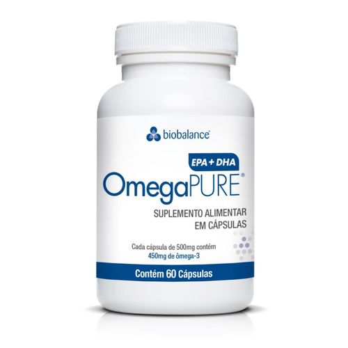Omega Pure 60 Cápsulas - ORIGINAL COM NOTA BioBalance  Nutraceuticals