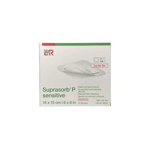 Suprasorb P Sensitive Border Lite Esp SI 15X15 - 10 Unidades