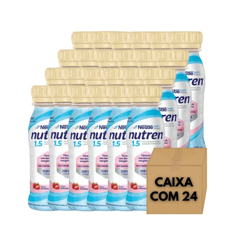 Kit com 24 unidades de Nutren 1.5 Morango 200ml