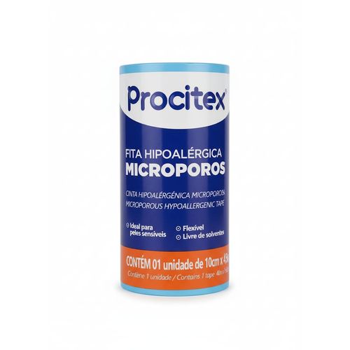 FITA MICROPOROSA BRANCA 10CMX4,5M PROCITEX UNIDADE