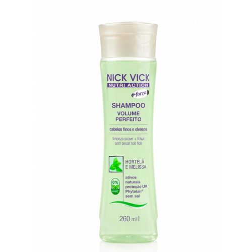 Shampoo Volume Perfeito Nick Vick Nutri  260ml