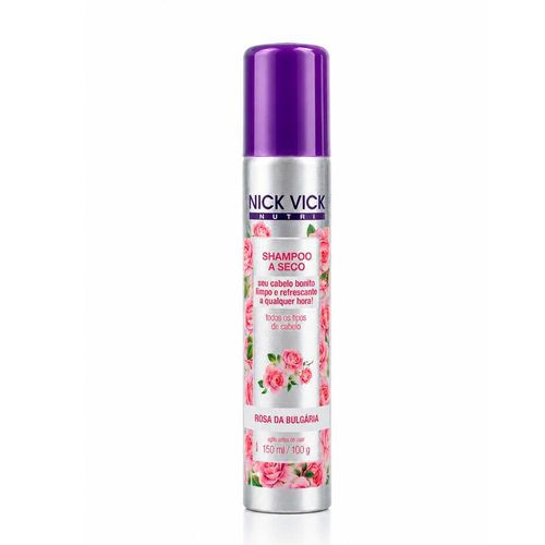 Shampoo a Seco Nick Vick Nutri Rosa da Bulgária 150ml