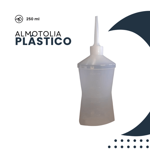 KIT 10 FRASCOS ALMOTOLIA PLÁSTICA 250 ML BICO RETO COM TAMPA