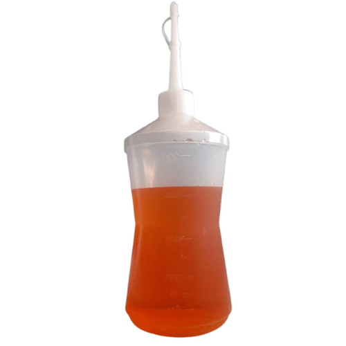 KIT 10 FRASCOS ALMOTOLIA PLÁSTICA 500 ML BICO RETO COM TAMPA