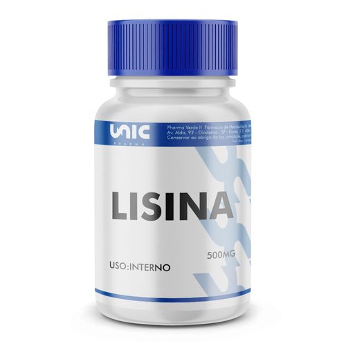 Lisina 500mg 60 Cápsulas 60 Cápsulas 60 Cápsulas