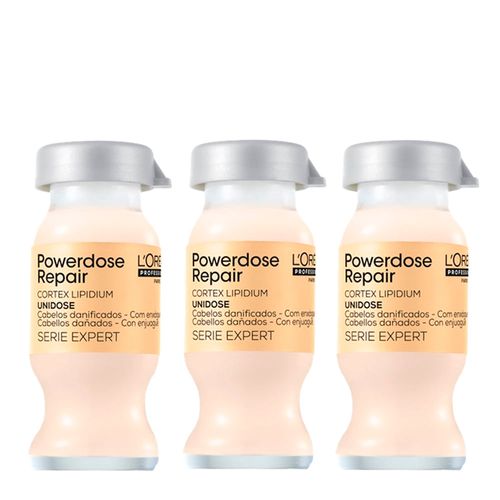Kit L'Oréal Professionnel Serie Expert Absolut Repair Lipidium Powerdose Ampola 10ml - 3 Unidades Kit