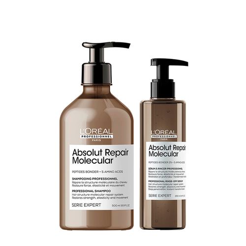 Kit L'Oréal Professionnel Absolut Repair Molecular - Shampoo 500ml + Sérum 250ml Kit