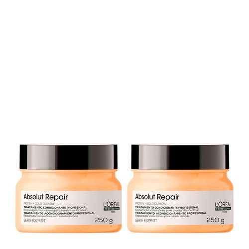 Kit L'Oréal Professionnel Serie Expert Absolut Repair Gold Quinoa - Máscara de Reparação 250g - 2 Unidades Kit