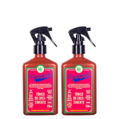 Kit Lola Cosmetics Rapunzel - Tônico Capilar de Crescimento 250ml - 2 Unidades Kit