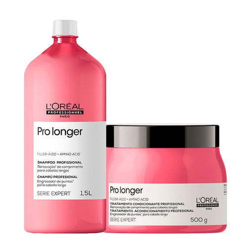 Kit L'Oréal Professionnel Serie Expert Pro Longer – Shampoo 1500ml + Máscara 500g Kit