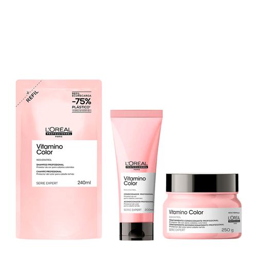 Kit L'Oréal Professionnel Serie Expert Vitamino Color 3 Produtos Kit