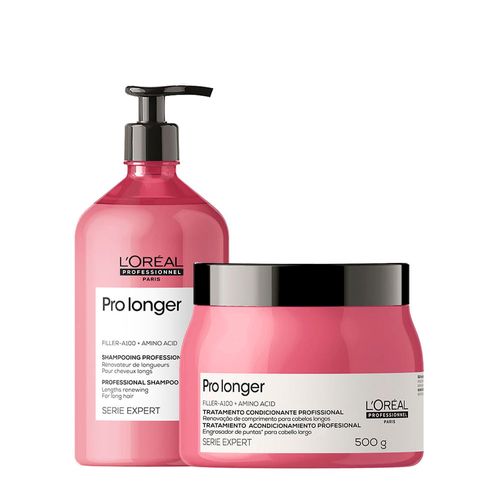 Kit L'Oréal Professionnel Serie Expert Pro Longer - Shampoo 750ml + Máscara 500g Kit