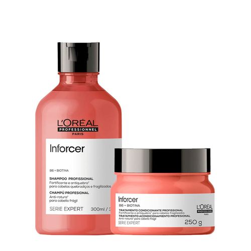 Kit L'Oréal Professionnel Serie Expert Inforcer- Shampoo 300ml + Máscara 250g Kit