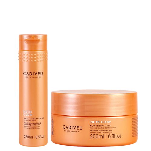 Kit Tratamento Nutritivo Cadiveu Professional Nutri Glow - Shampoo 250ml + Máscara Nutritiva 200ml Kit