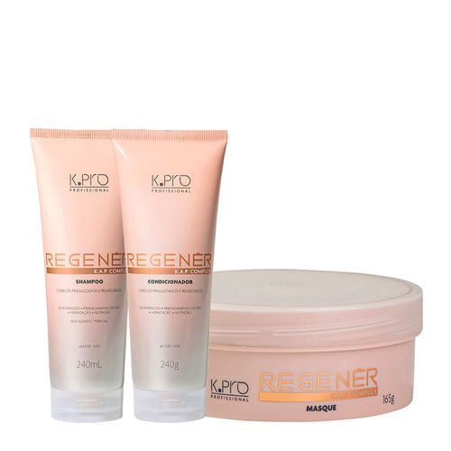 Kit K-Pro Profissional Regenér K.A.P Complex - Shampoo 240ml + Máscara 165g Kit