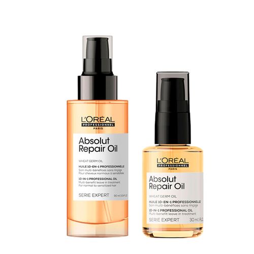 Kit L'Oréal Professionnel Serie Expert Absolut Repair Gold Quinoa - Óleo Capilar 10 In 1 30ml + Óleo Capilar 10 In 1 90ml Kit