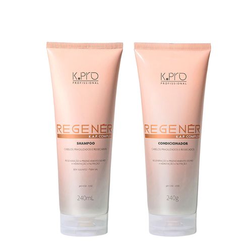 Kit K-Pro Profissional Regenér K.A.P Complex - Shampoo 240ml + Condicionador 240g Kit