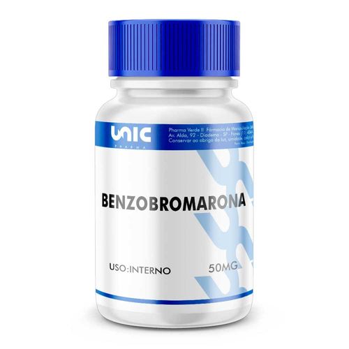 Benzobromarona 50mg 30 Cápsulas 30 Cáps 30 Cápsulas