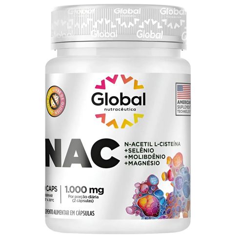 NAC + SELENIO + MOLIBDENIO + MAGNESIO 120 CAPS GLOBAL NUTRACEUTICA