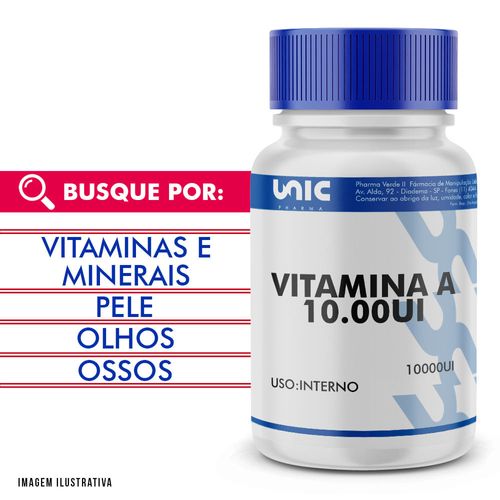 Vitamina A 10000UI 60 Cápsulas 60 Cápsulas 60 Cápsulas