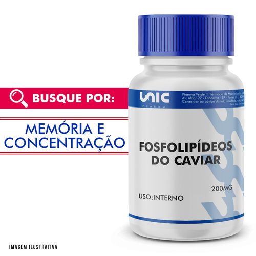 Fosfolipídeos do Caviar 200mg 60 Cápsulas 60 Cápsulas 60 Cápsulas