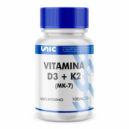 VITAMINA D3 + VITAMINA K2 (MK-7) 30 Cápsulas 30 Cápsulas 30 Cápsulas