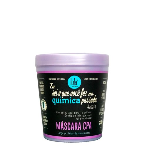 Máscara de Hidratação Lola Cosmetics Eu Sei o Que Você Fez Na Química Passada 230g 230g