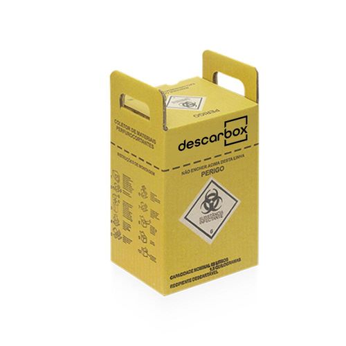 Coletor Perfurocortante Ecologic 3L Descarbox - 20 Unid
