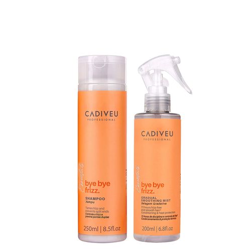 Kit Cadiveu Essentials Bye Bye Frizz- Shampoo 250ml + Leave- In Selagem 200ml Kit
