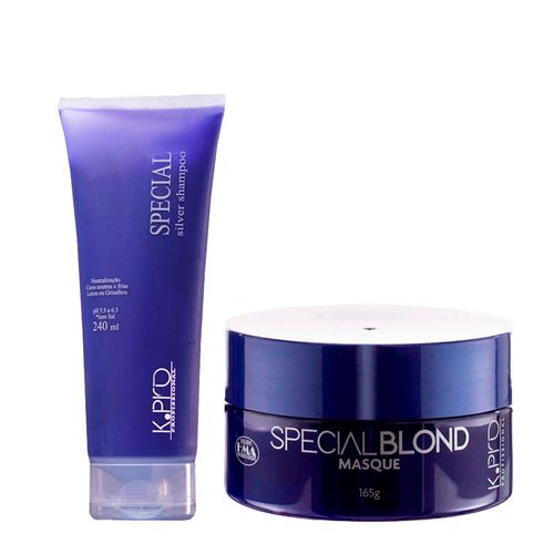 Kit K-Pro Profissional Special Blond - Shampoo 240ml + Máscara 165g Kit