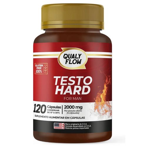 TESTO HARD 2000MG 120 CAPSULAS QUALYFLOW