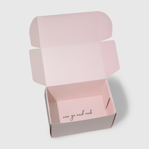 Caixa para Presente Dobrável Rosa G. Não