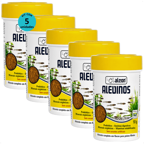RAÇÃO ALCON ALEVINOS 10G KIT COM 5