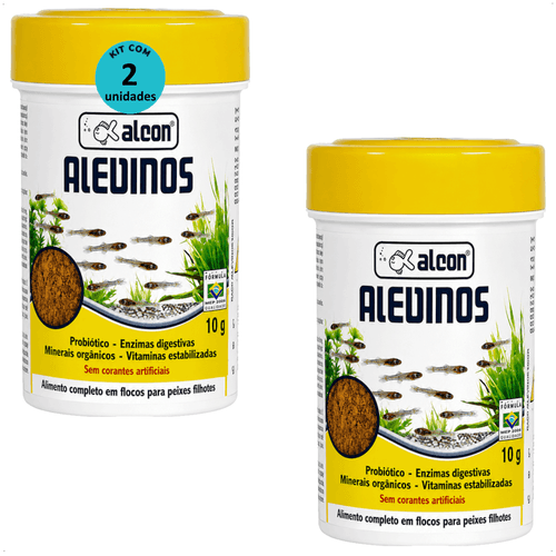 RAÇÃO ALCON ALEVINOS 10G KIT COM 2