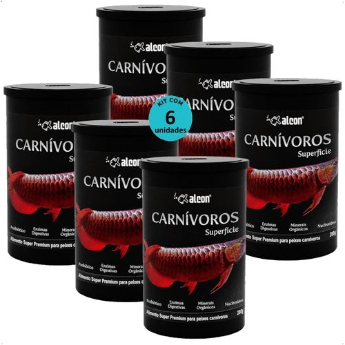 ALCON CARNÍVOROS SUPERFÍCIE 280G KIT COM 6
