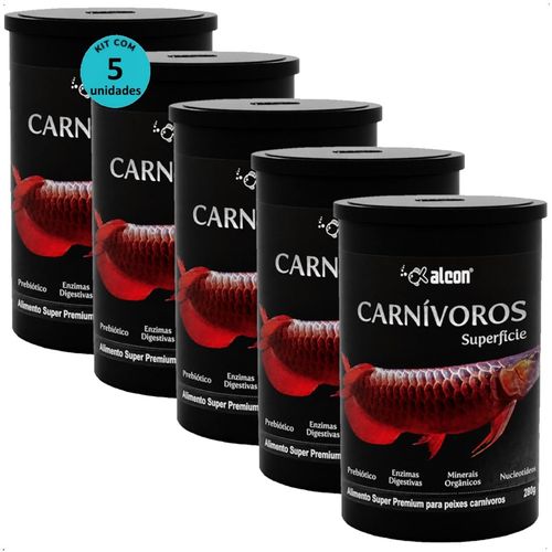 ALCON CARNÍVOROS SUPERFÍCIE 280G KIT COM 5