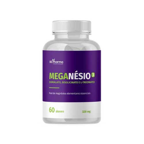 MegaNésio 3 Magnésios - 60 Cápsulas