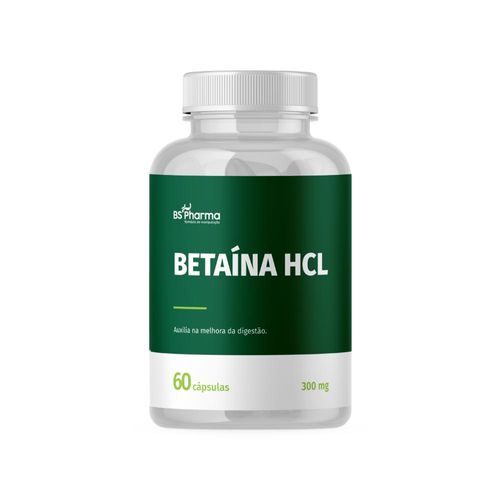 Betaína HCL 300 mg - 60 Cápsulas