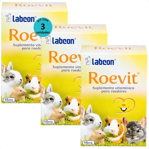 SUPLEMENTO ALCON LABCON ROEVIT 15ML KIT COM 3