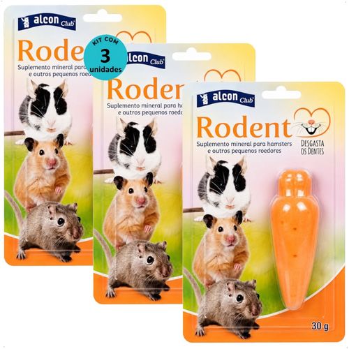 SUPLEMENTO ALCON RODENT 30G KIT COM 3