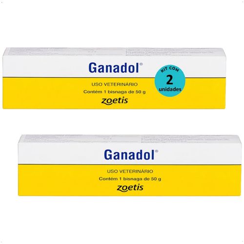 POMADA GANADOL FORT DODGE ZOETIS 50G KIT COM 2
