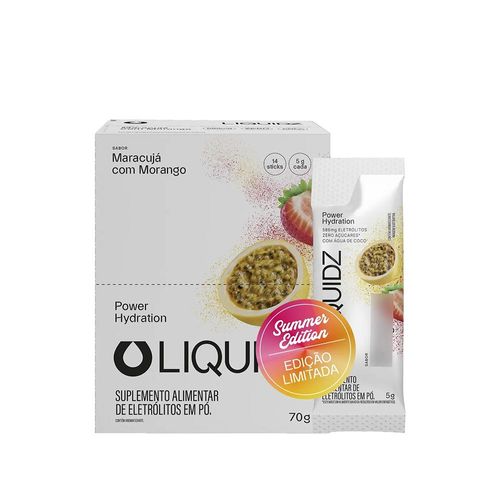 LIQUIDZ Maracujá Morango Eletrólitos Zero açúcares e Sem corante LIQUIDZ Maracujá Morango Eletrólitos