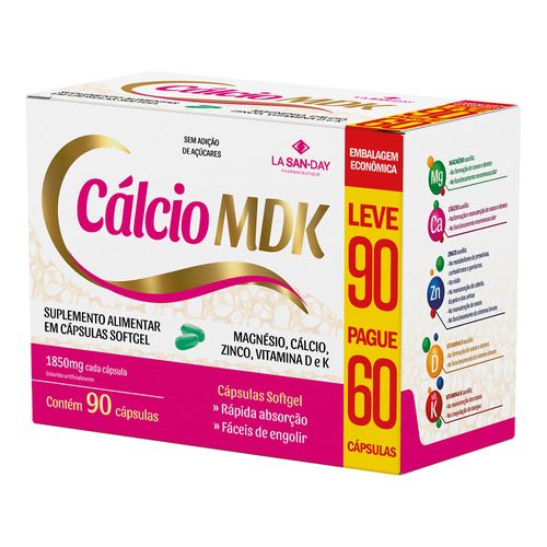 Cálcio MDK 90 Cápsulas