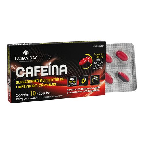 Cafeína 10 Cápsulas