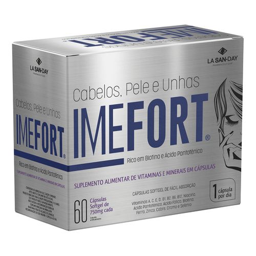 Imefort Cabelos, Pele e Unhas 60 Cápsulas