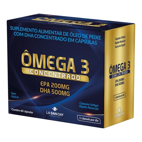 Ômega 3 Concentrado 60 Cápsulas
