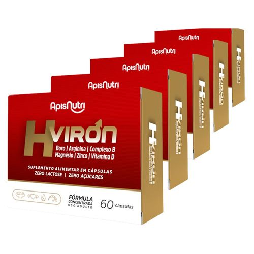 Kit 5 H Viron Apisnutri 60 Cápsulas