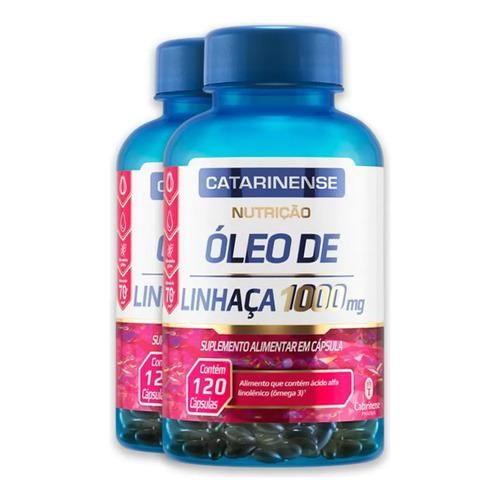 Kit 2 Óleo de Linhaça Catarinense 120 Cápsulas