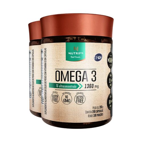 Kit 2 Ômega 3 Nutrify 200 Cápsulas
